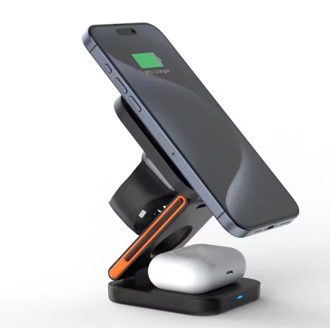 3 in 1 Wireless Charging Station, Foldable Magnetic Wireless Charger dock